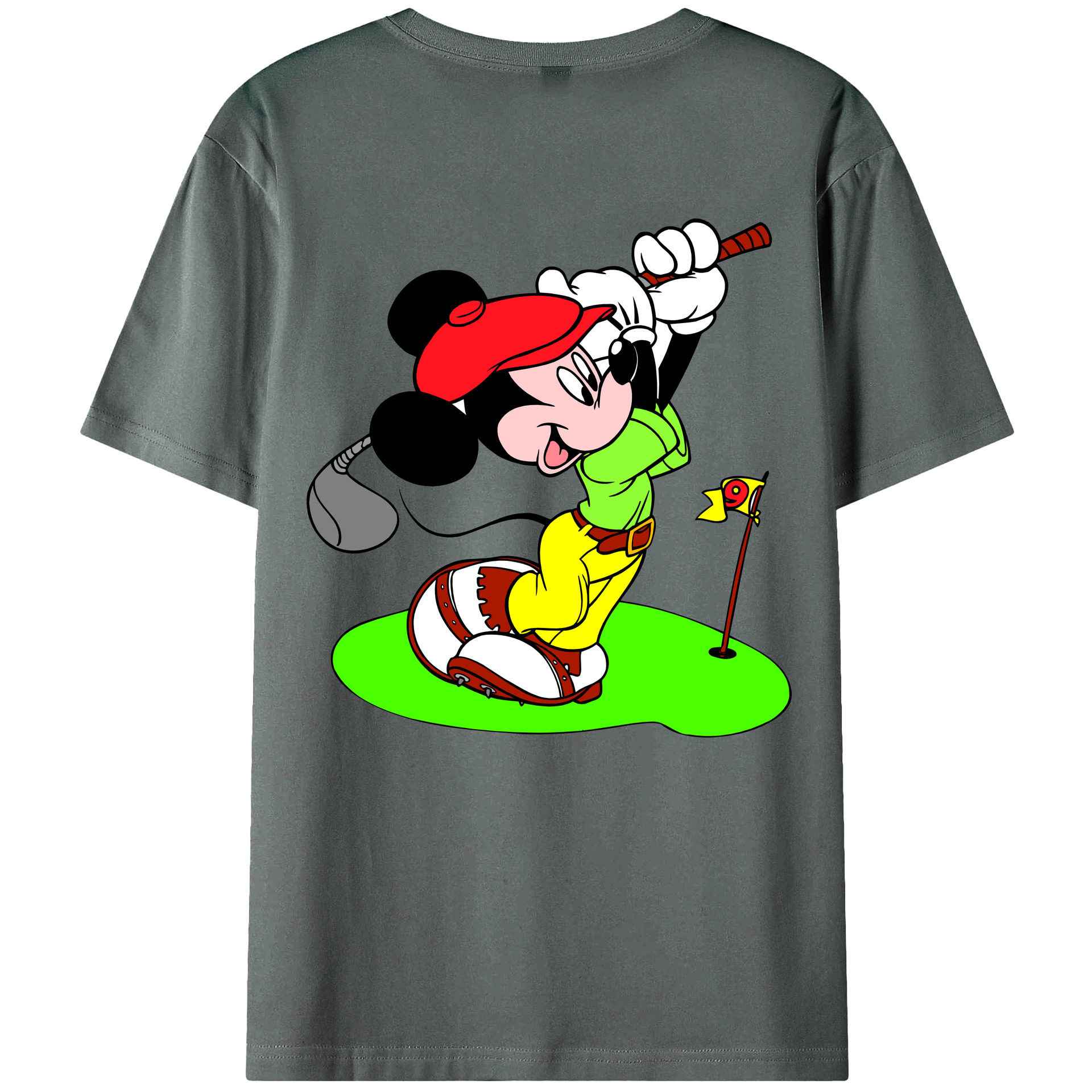 （画像用） ミッキーマウス Mickey Mouse 綿100％半袖Tシャツ（背面プリント）